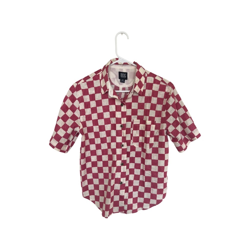 NWT Urban Outfitters BDG plaid shirt sleeve button shirt